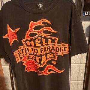 Hell Star Black and Orange Graphic Tee